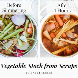 Vegetable Stock Recipe from Scraps