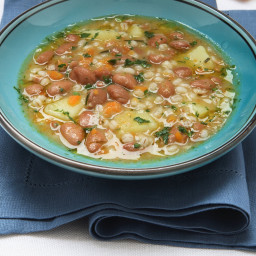 Vegetarian Bean and Barley Vegetable Soup Recipe