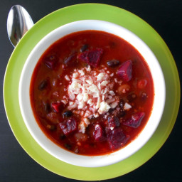 Vegetarian Chili Made With Beets