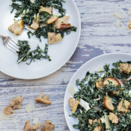 Vegetarian Kale Caesar Salad Recipe