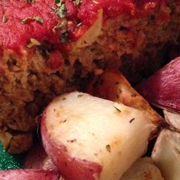 Vegetarian Meatloaf with Vegetables