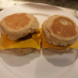 Vegetarian Sausage Egg and Cheese Sandwich