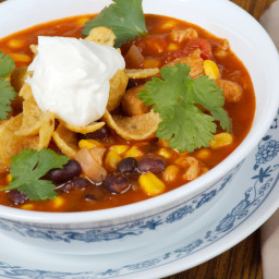 Vegetarian Taco Soup in the Crockpot (With Vegan Option)
