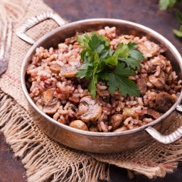 Vegetarian Wild Rice and Mushroom Pilaf Recipe