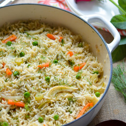 Vegetarian Carrots and Fennel One Pot Rice