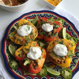 Veggie-Loaded Mexican Stuffed Peppers with Ground Turkey