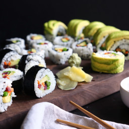 Veggie Sushi and 3 Different Ways to Roll