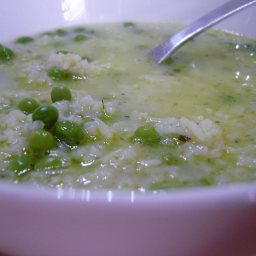 Venetian Rice And Pea Soup
