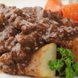 Venison Steak and Gravy with Potatoes (Recipe)