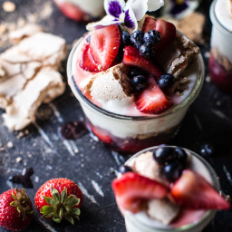 Very Berry Cheesecake Ice Cream Pavlova Jars