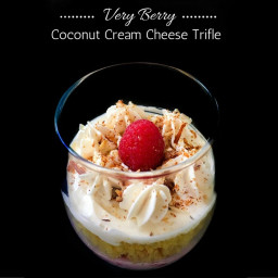 Very Berry Coconut Cream Cheese Trifle