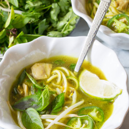 Vietnamese Chicken Pho with Zoodles