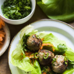 Vietnamese Meatball Lettuce Wraps