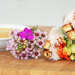 Vietnamese-Style Spring Rolls With Smoked Tofu