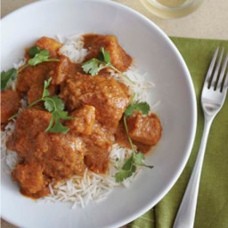 Vindaloo-Spiced Chicken Thighs with Coconut-Tomato Stew