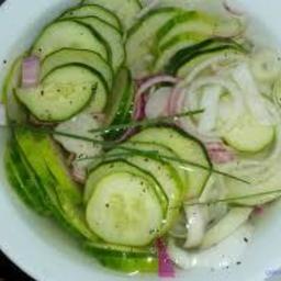 Vinegar Cucumbers and Onions