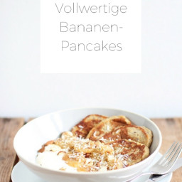 Vollwertige Bananen-Pancakes