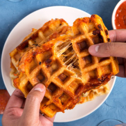 Waffled Pizza Dippers