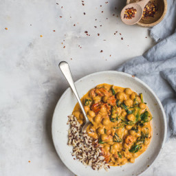 Walk-Away Chickpea, Tomato and Spinach Curry