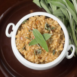 Walnut Risotto with Sage