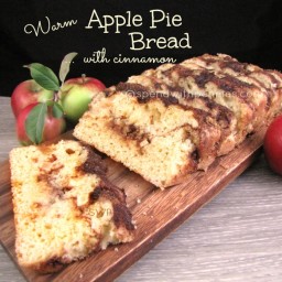 Warm Apple Pie Bread with Cinnamon!