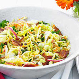 Warm Bacon and Herb Coleslaw