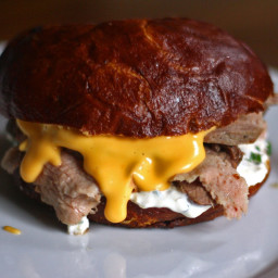 Warm Beef and Cheddar Sandwiches With Horseradish Sauce Recipe