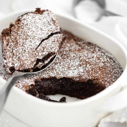 Warm Chocolate Brownie Cake