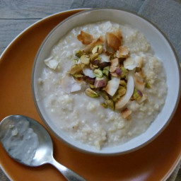 Warm Coconut Millet Porridge