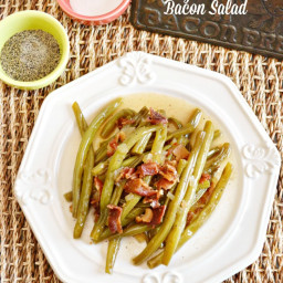 Warm Green Bean and Bacon Salad