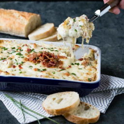 Warm Gruyere, Bacon and Caramelized Onion Dip