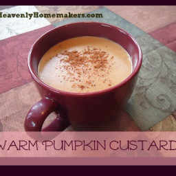 Warm Pumpkin Custard Drink (and my typo confessions)