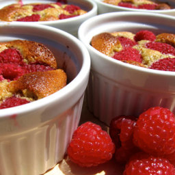 Warm Raspberry-Pistachio Cakes