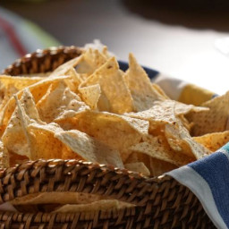 Warmed and Spiced Tortilla Chips