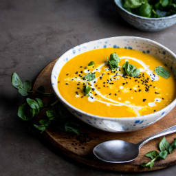 Warming Carrot, Ginger and Turmeric Soup