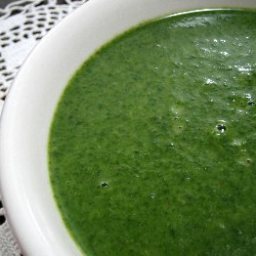 Warming Cream of Spinach Soup