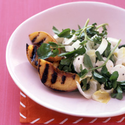 Watercress, Endive, and Grilled-Peach Salad