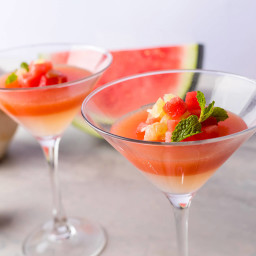 Watermelon, Coconut & Lime Jelly