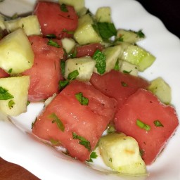 Watermelon Cucumber Salad- Perfect Summer Recipe