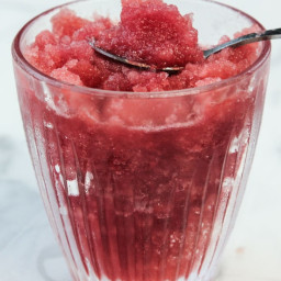 Watermelon Granita with Pomegranate and Lime
