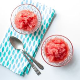 Watermelon, Lime, and Tequila Granita