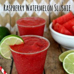 Watermelon Raspberry Slushie