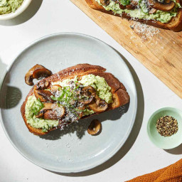 We’d Happily Eat These Mushroom-Ricotta Tartines for Breakfast, Lunch or Di