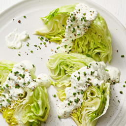 Wedge Salad With Creamy Herb Dressing