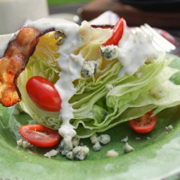 Wedge Salad with Crispy Bacon and Blue Cheese Dressing