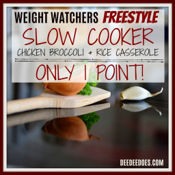 Weight Watchers Freestyle Recipe for Slow Cooker Chicken Broccoli and Rice 