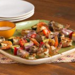Weight Watchers Shrimp and Vegetable Kebabs Recipe
