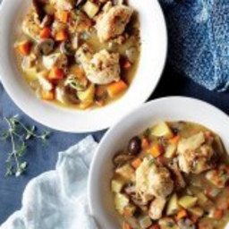 Weight Watchers Turkey and Veggie Stew Recipe with Whole Grain Biscuits