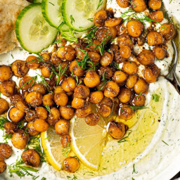 Whipped Feta Dip with Chickpeas