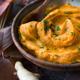 Whipped Sweet Potatoes with Ginger